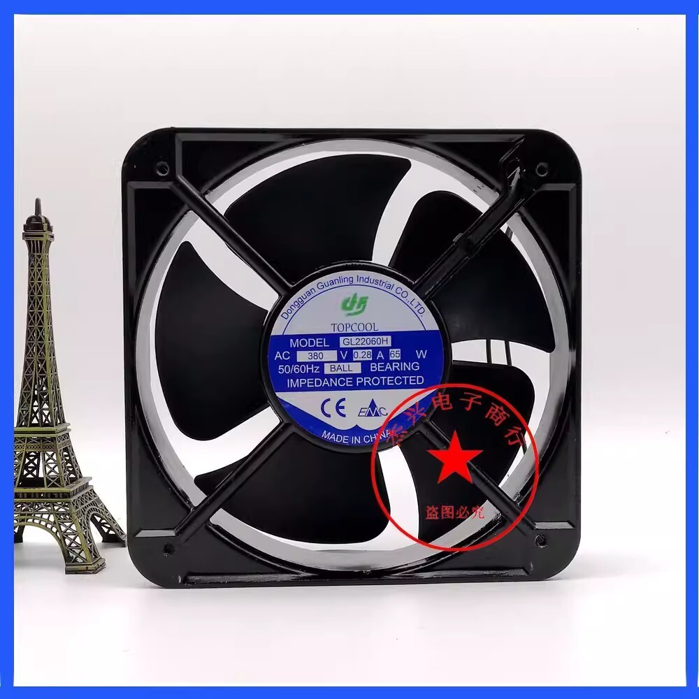 TOPCOOL GL22060H AC380V 0.28A 65W 20CM Cooling Fan