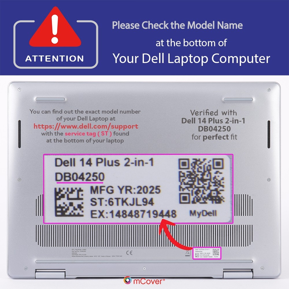NEW mCover Case for 2025+ 14″ Dell 14 Plus 2-in-1 DB04250 DB04255 Windows Laptop