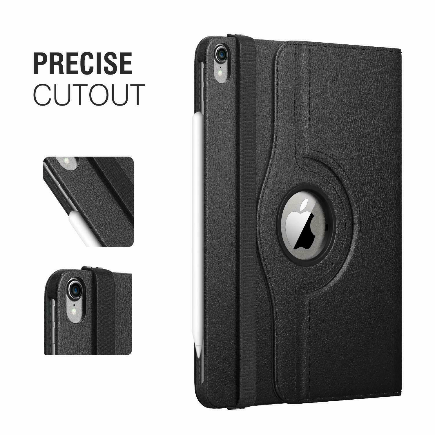 360 Rotating Leather Folio Case Cover Stand for iPad 2 3 4 Mini 4 5 Air 9.7 10.2