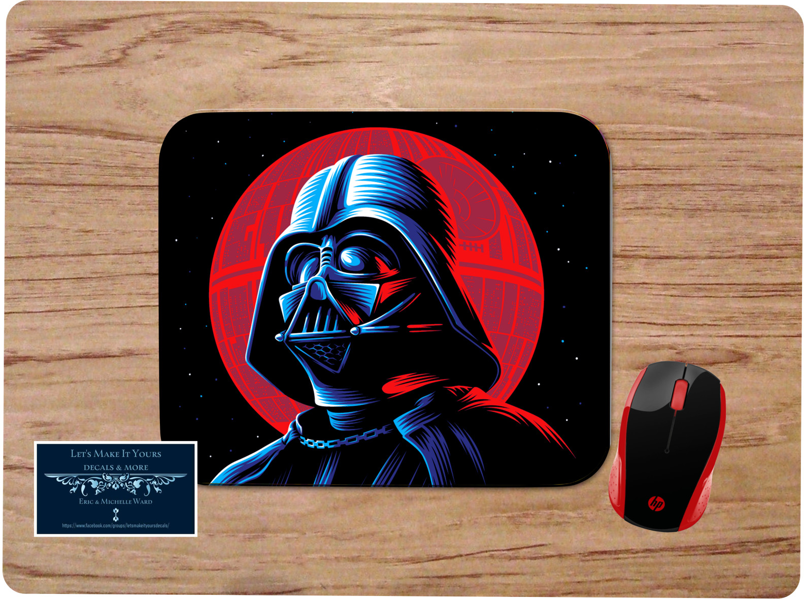 DARTH VADER RED AND BLACK CUSTOM MOUSE PAD DESK MAT HOME SCHOOL GIFT STAR WARS