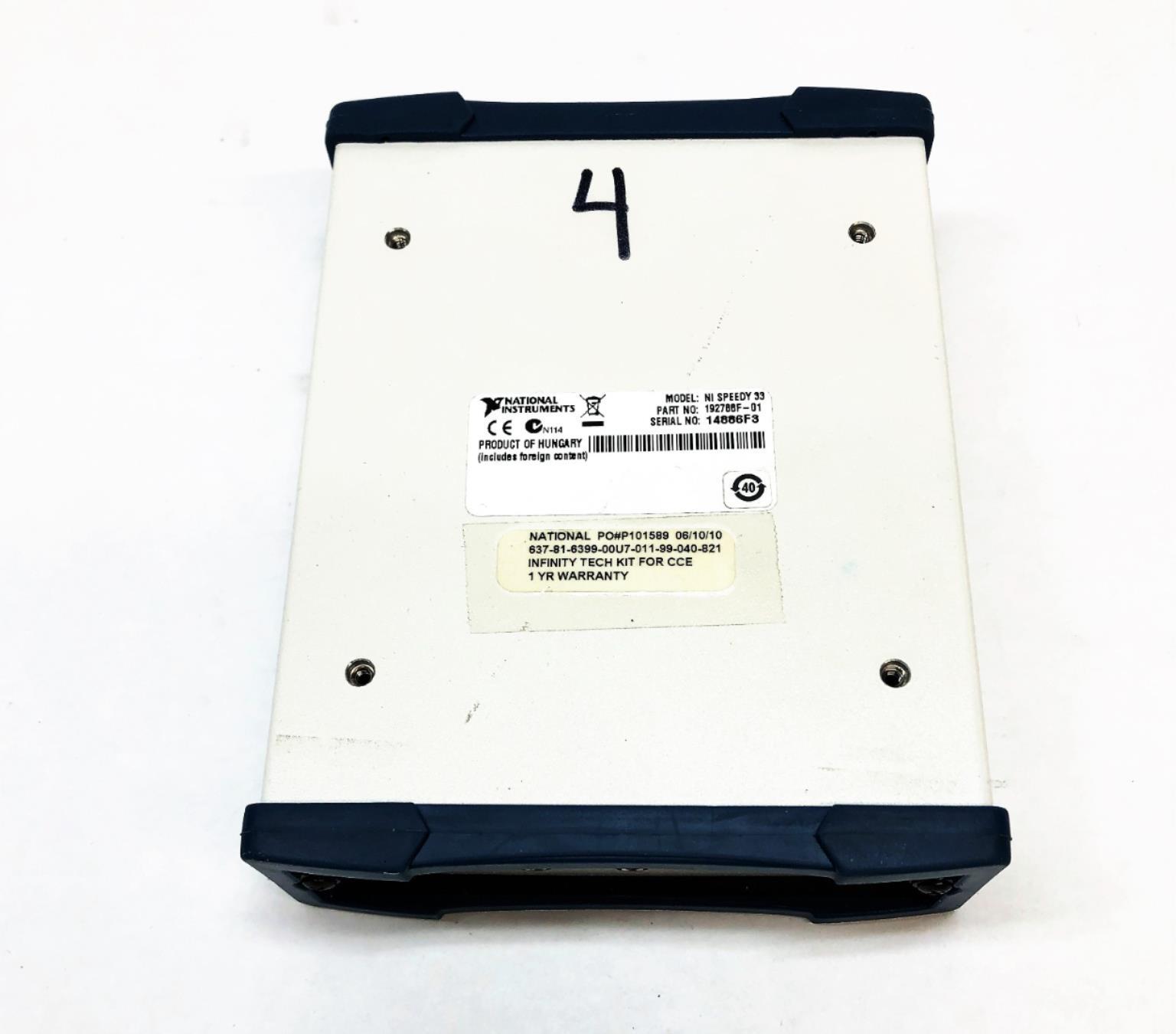 National Instruments 9V 500 mA NI SPEEDY 33 192788F-01 USED
