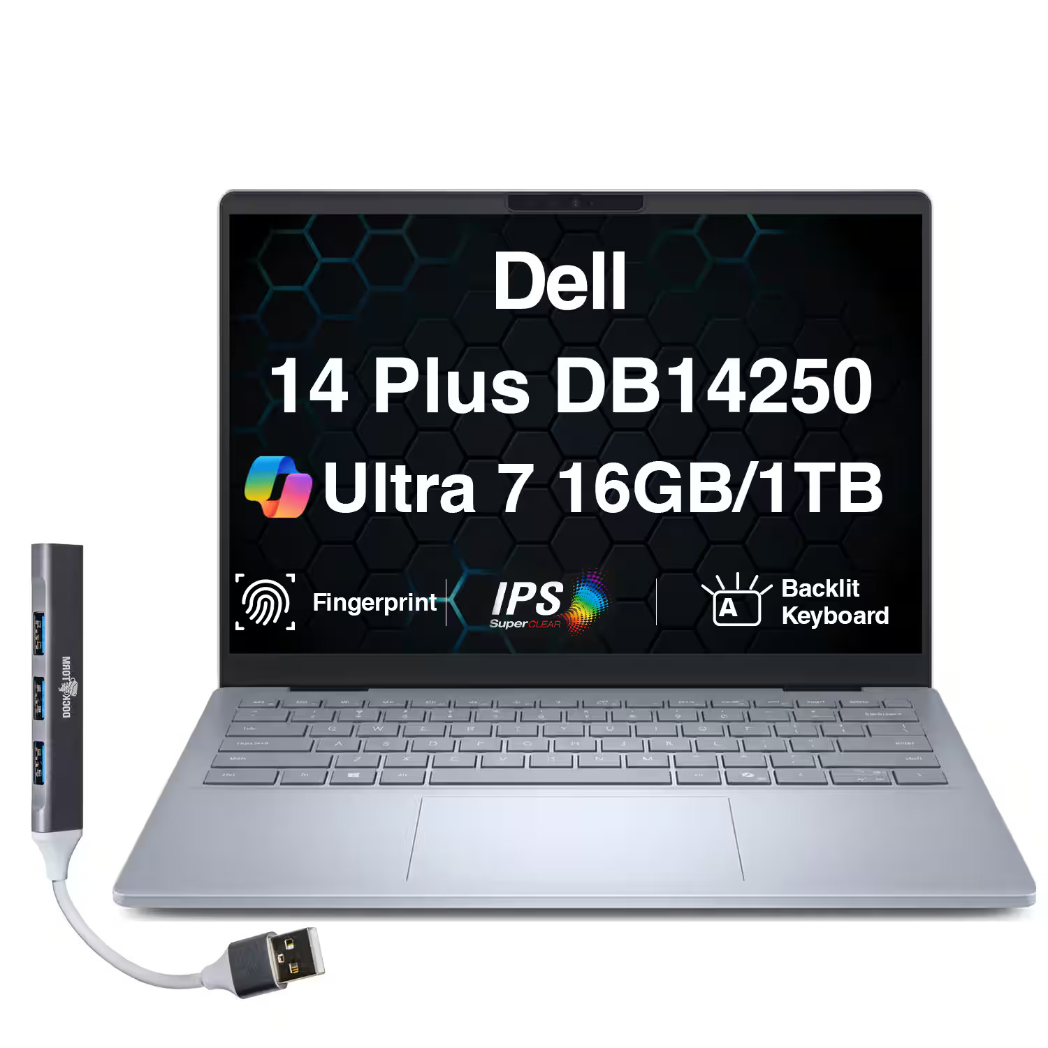 Dell – Upgraded – 14 Plus DB14250 14.0 WQXGA Intel Ultra 7 256V 16GB LPDDR5X