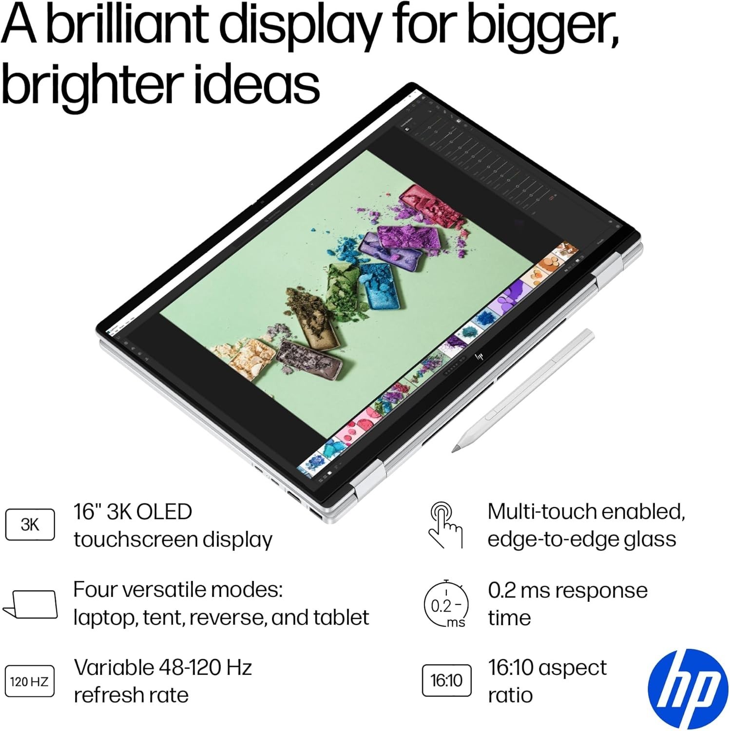 HP OmniBook 7 2-in-1 16″ 3K OLED Touch Laptop Intel Ultra 7 258V 32GB 2TB SSD