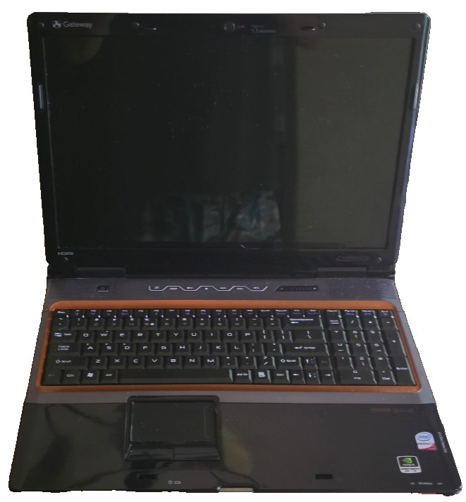 Gateway P7805u 17″ Vintage Gaming Laptop Upgraded CPU/RAM/Disks/etc DUAL BOOT