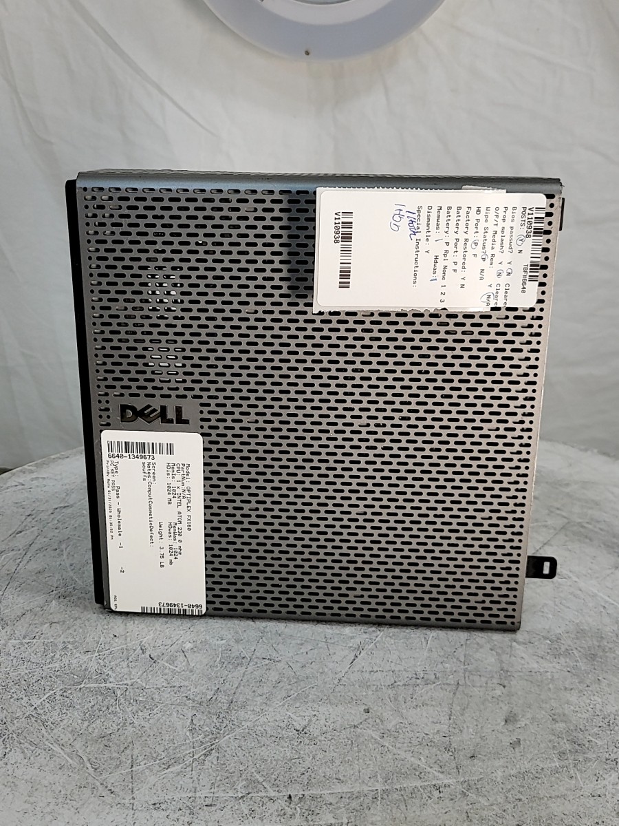 Dell Optiplex FX160 DC01T Thin Client Intel Atom 230 1GB RAM 1GB HDD SEE NOTES