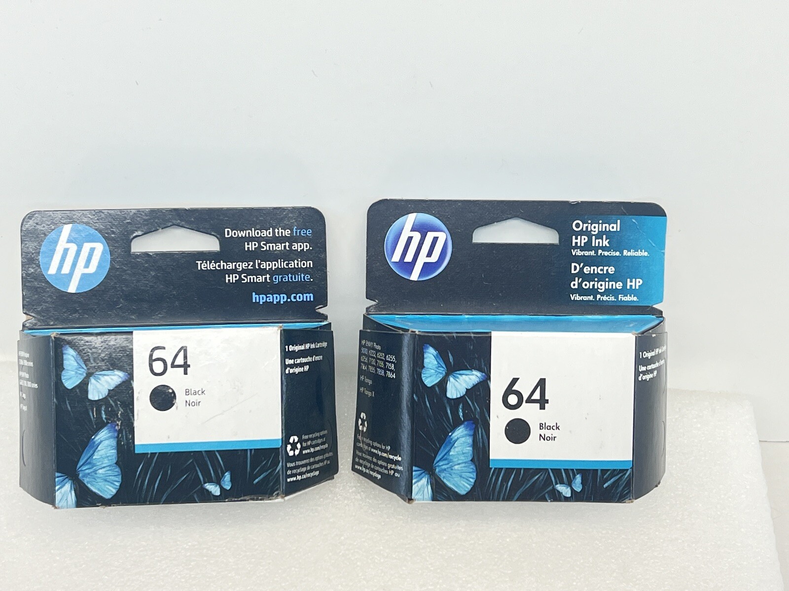 2 HP 64 Single Ink Cartridge -Black Ink Cartridge – N9J90AN OCT 24/JUN 23