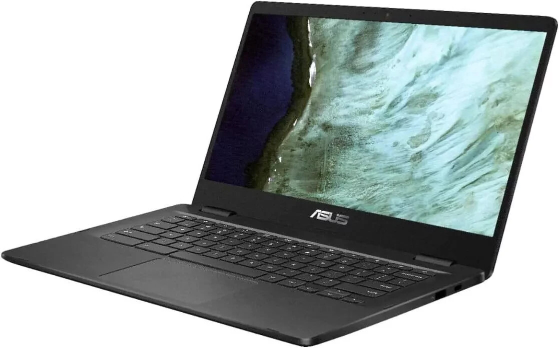 ASUS Intel Celeron N3350 4GB Memory 32GB eMMC 14-Inch Chromebook Slate Black