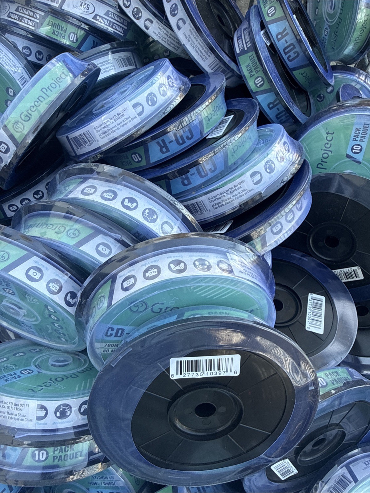 100 Pack CD-R CDR 52X 700MB 80Min Economy Logo Blank Recordable Media Disc