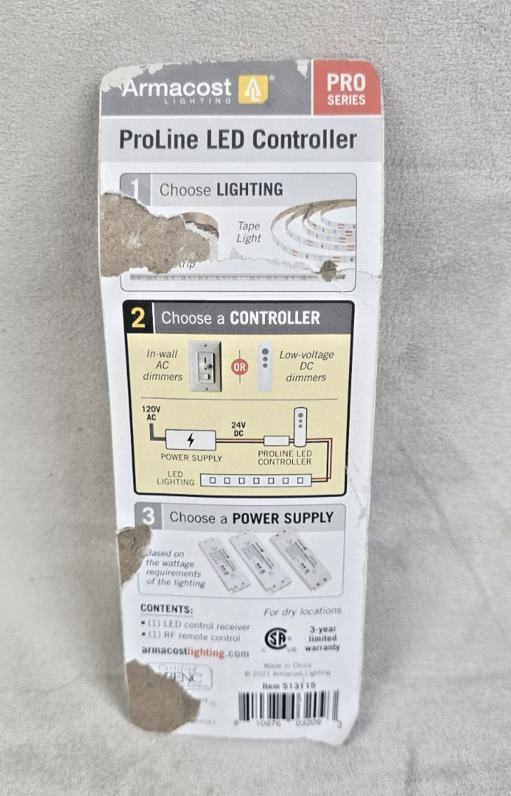 Armacost Lighting 513115 Proline White or Single Color LED Lighting Controller