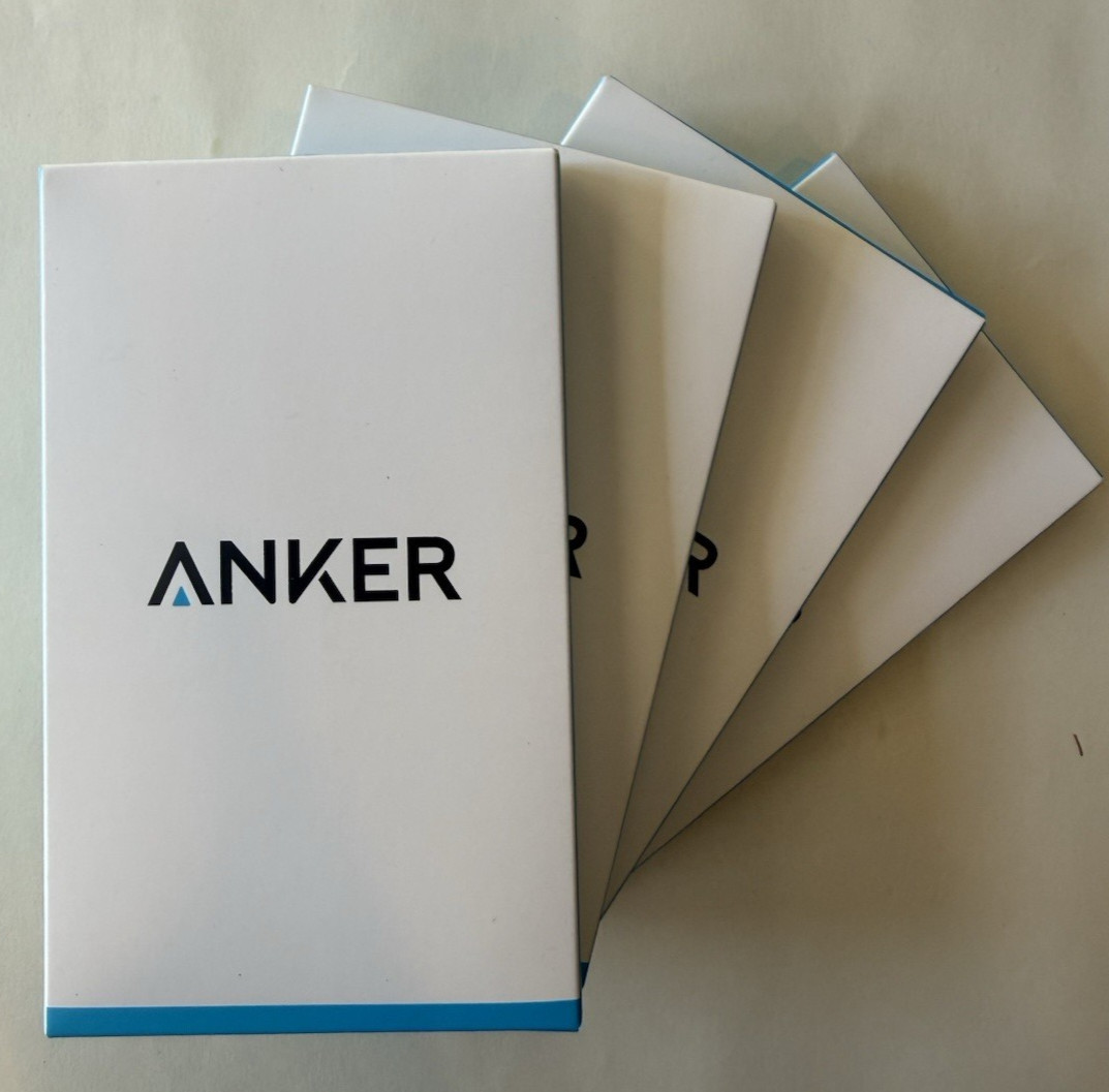 Lot of 4 Anker 4-Port Ultra-Slim Data USB 3.0 Hubs – Model: A7516