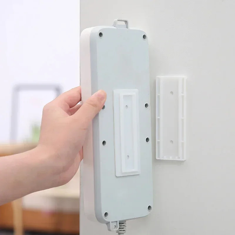 1/2/5/10PCS Self-Adhesive Desktop Socket Fixer Hanging Power Strip Cable Organiz