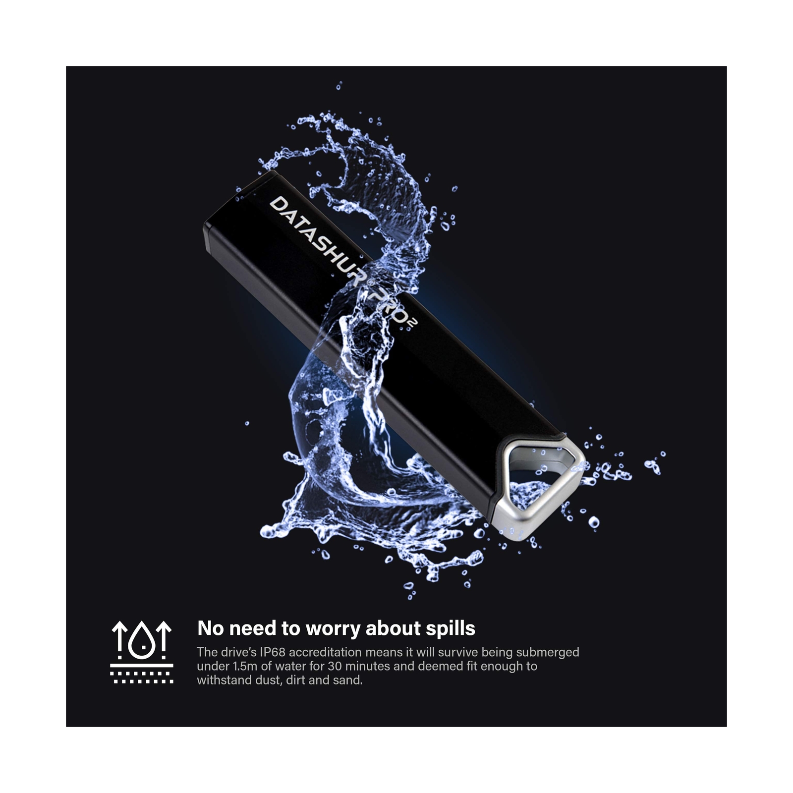 datAshur PRO2 64 GB Secure Flash Drive FIPS 140-2 Level 3 Certified