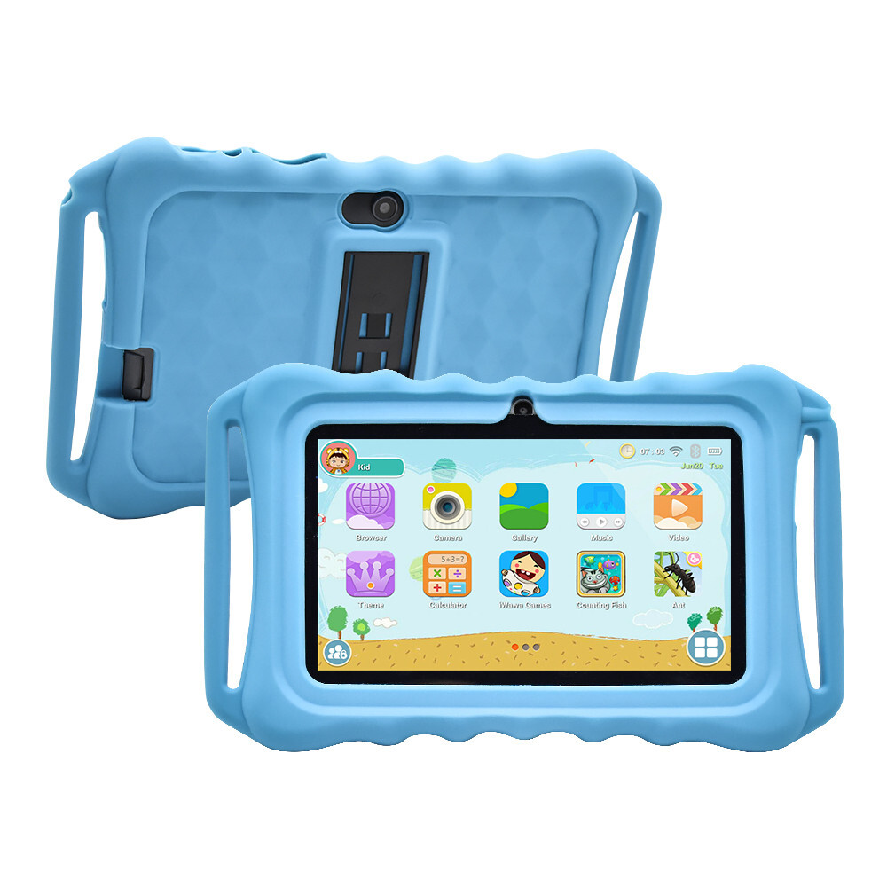 64GB 7″ Android 9.1 Tablet PC For Kids Quad-Core Dual Cameras WiFi Bundle Case