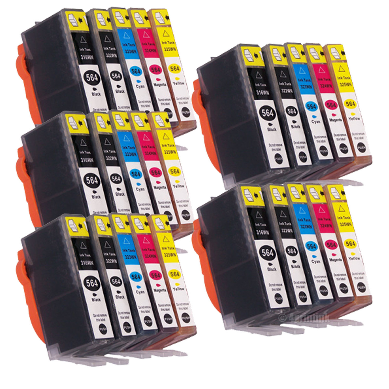 25Pk 564XL Ink for HP 564XL Photosmart C309 C310a C510 C5324 C5370 C5373 C5380