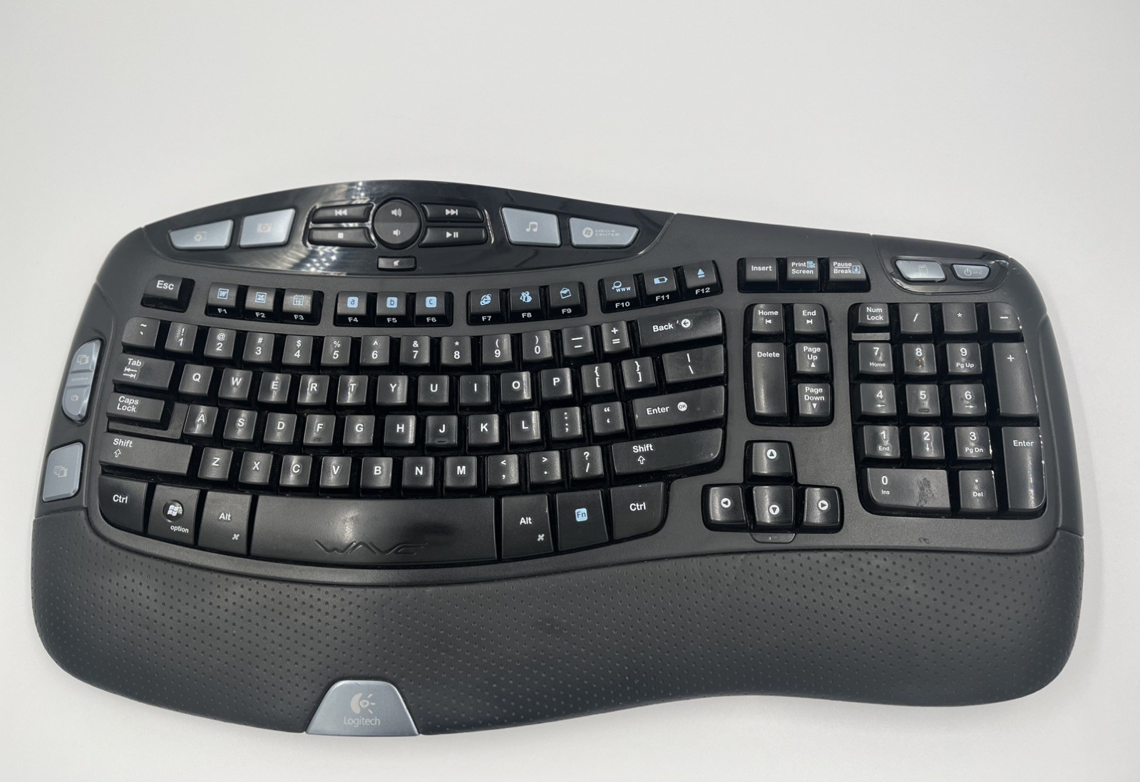 Logitech Wave Y-RCP140 CANADA310 Cordless Keyboard Only No Reciever Tested Works
