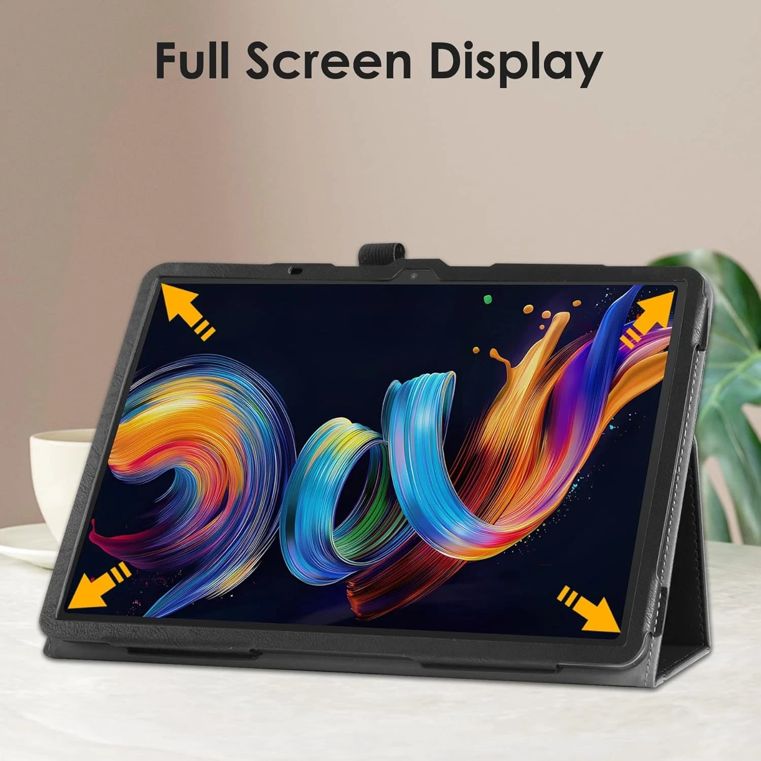 Book Folio Case for TCL Nxtpaper 11 plus 11.5 Inch (9469X) Tablet-Black