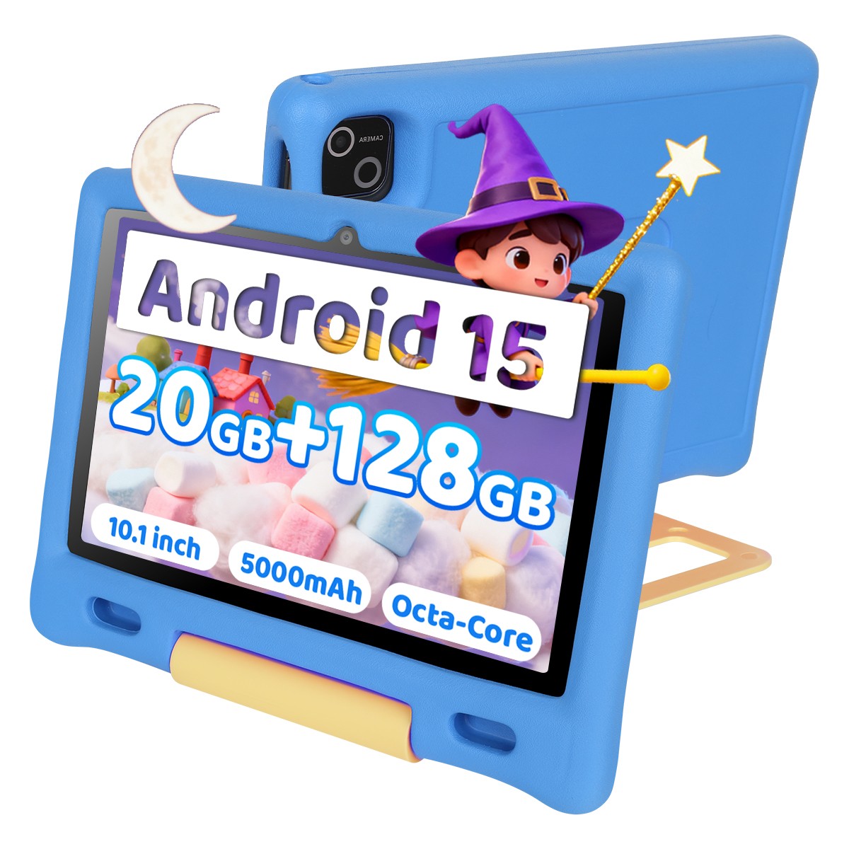 Kids Tablet, Android 15 Tablet 7/10 inch Octa-Core 20(3+17)GB RAM 128GB ROM WiFi