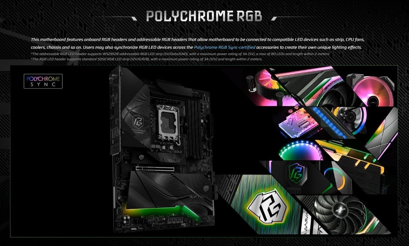 ASRock Phantom Gaming Z890 Riptide WiFi 7 Intel LGA1851 DDR5 ATX Motherboard NEW