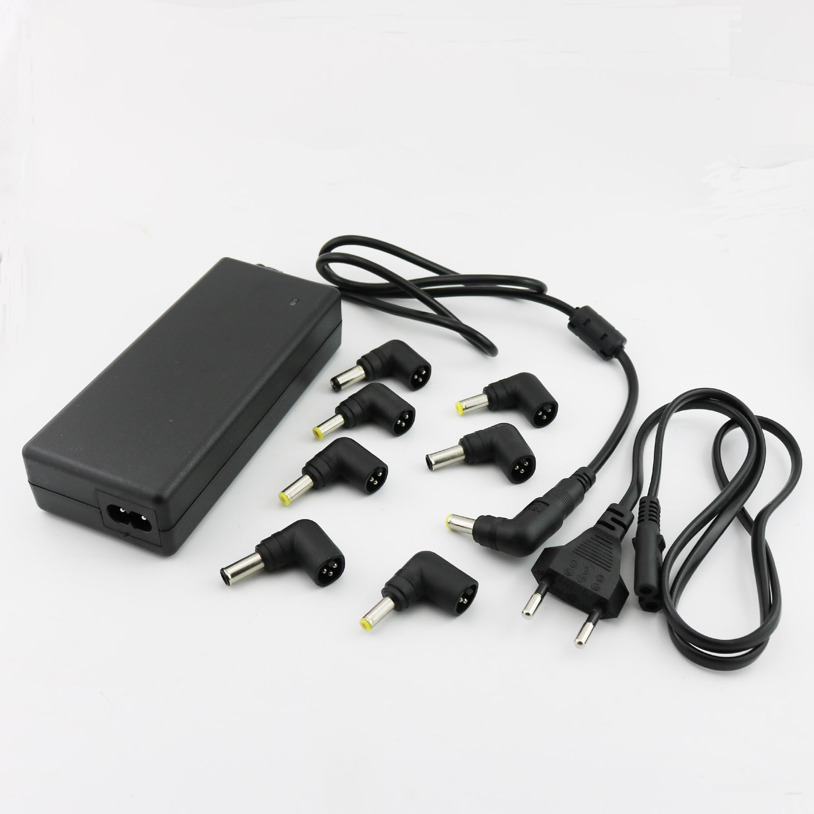 Universal Laptop Charger DC Power Adapter 90W 15V-20V With Multi Tips and Cable