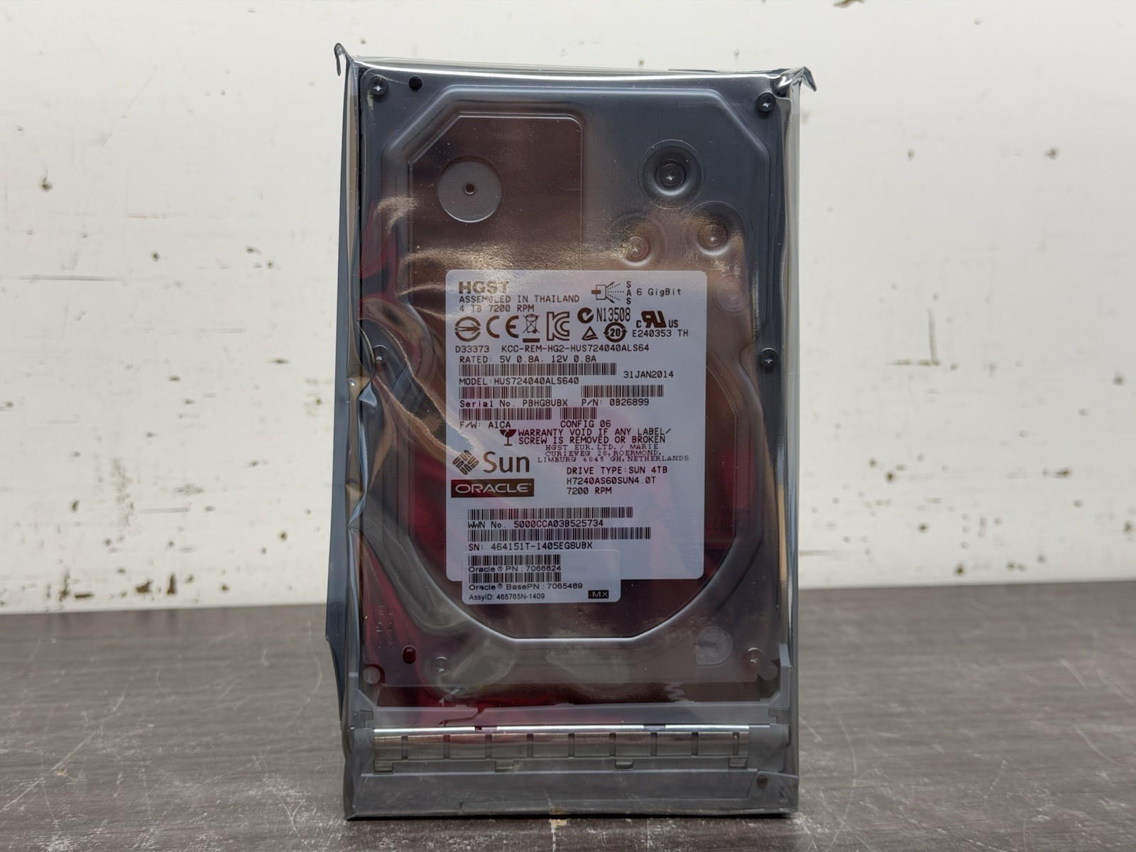 7066824 Sun Oracle 4TB 7.2K SAS 6G 3.5″ Hard Drive 7066827 7106638 – A552