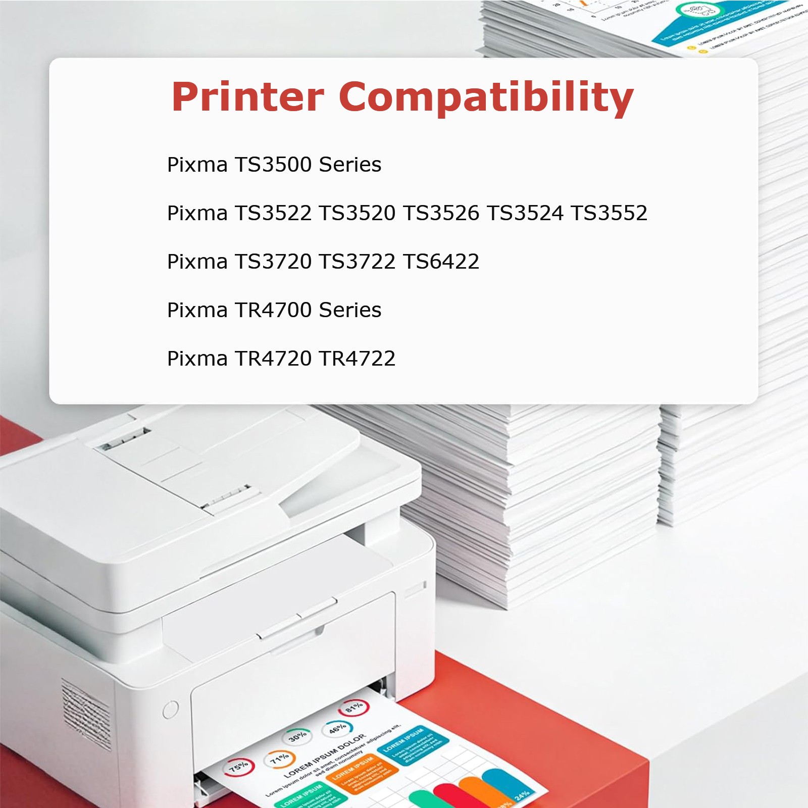 PG-275XL CL-276XL Ink Cartridge for Canon Pixma 3720 TS3722 TS3522 TR4722 TR4700