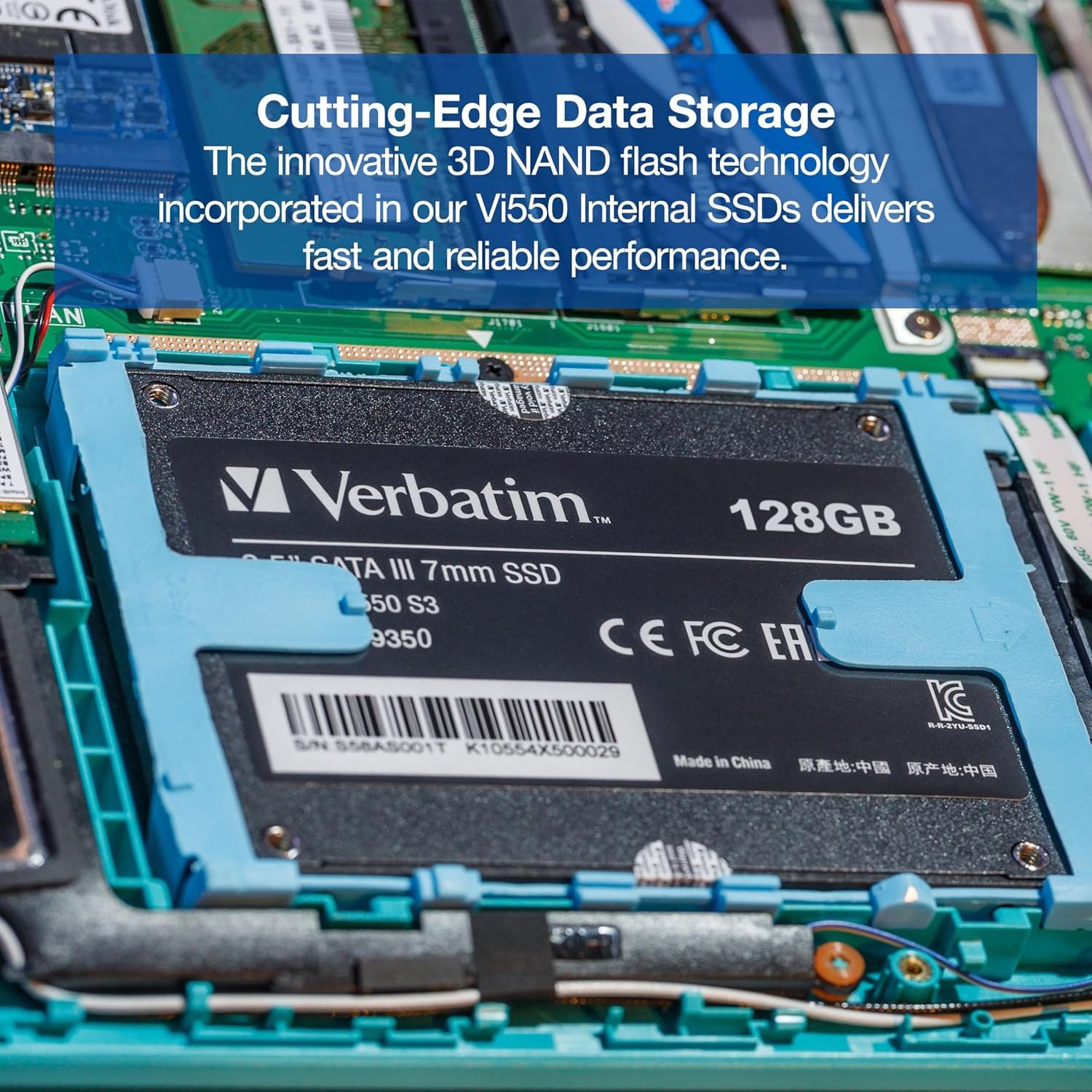 VERBATIM Vi550 S3 2.5″ Internal SSD 512GB SATA 3.0 520/500MB/s
