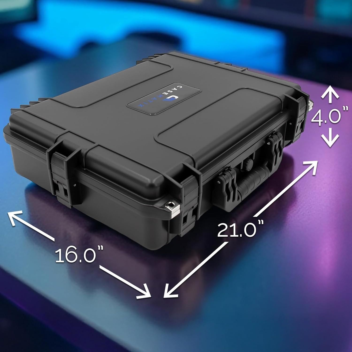 Lightweight Waterproof Hard Case for 15.6-17.3″ Gaming Laptops & Accessories
