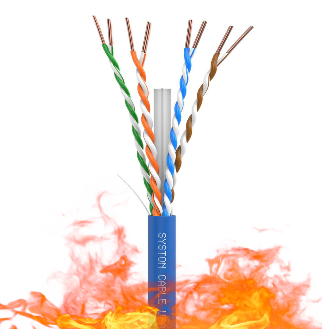 Syston Cat 6A+ Bulk Ethernet Cable 700 MHz 23 AWG 4 pr UTP Solid Copper Wire-CMP