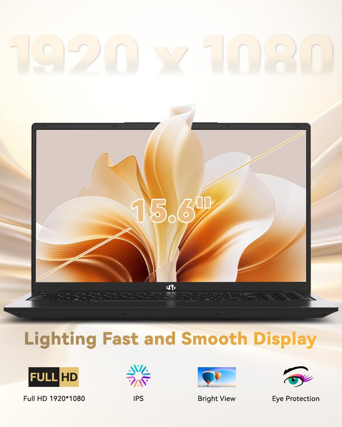 15.6″Light-Gaming-Laptop 8 Cores AMD Ryzen 7 Pro 6850U 16GB LPDDR5 RAM 512GB SSD