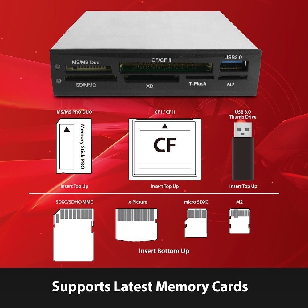 Vantec Link USB 3.0 Multi-LUN Memory Internal Card Reade
