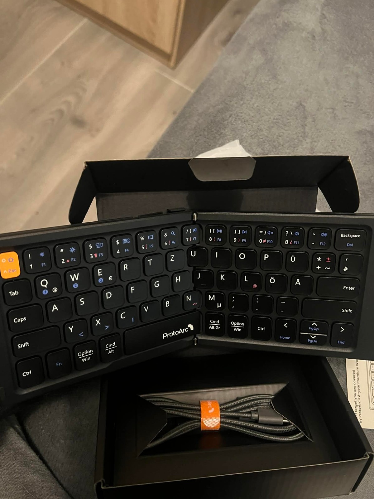 ProtoArc XK04 Foldable Bluetooth Keyboard | Triple BT | iOS Android Mac Windows