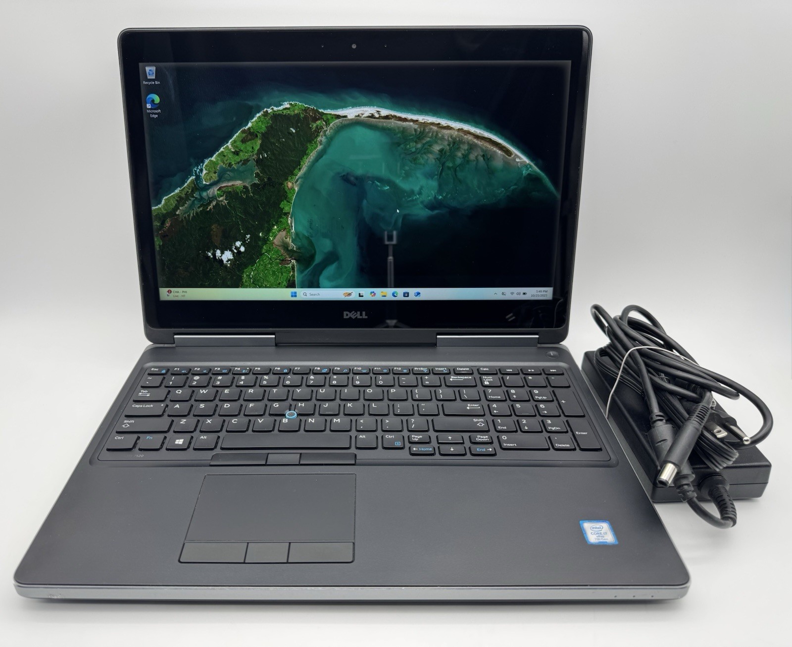 Dell Precision 7520 i7-7820HQ@2.90GHz 32GB RAM 500GB SSD NVMe Win11p Touchscreen
