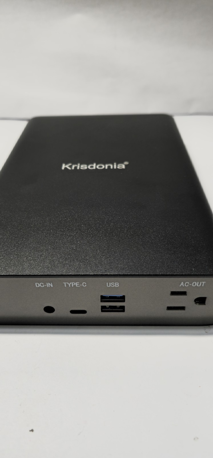 Krisdonia Power Bank, 296Wh/60000mAh with 1x AC Outlet, 1x USB-C, 2x USB