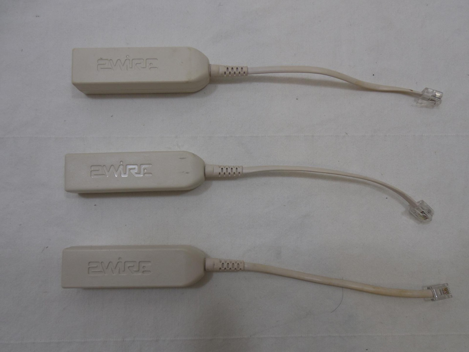 Lot of 3 DSL Phone Line Filter Adapter Jack 2-Line Phones LFT 4-2 2-Wire RJ-11