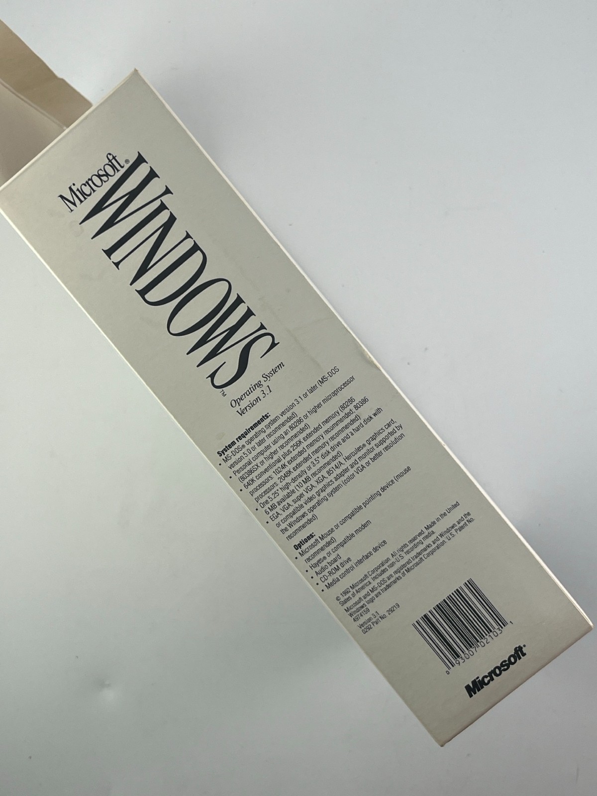 Microsoft Windows 3.0 W OEM Docs + 3.1 Upgrade 5.25 Disks Big Box Vintage Manual
