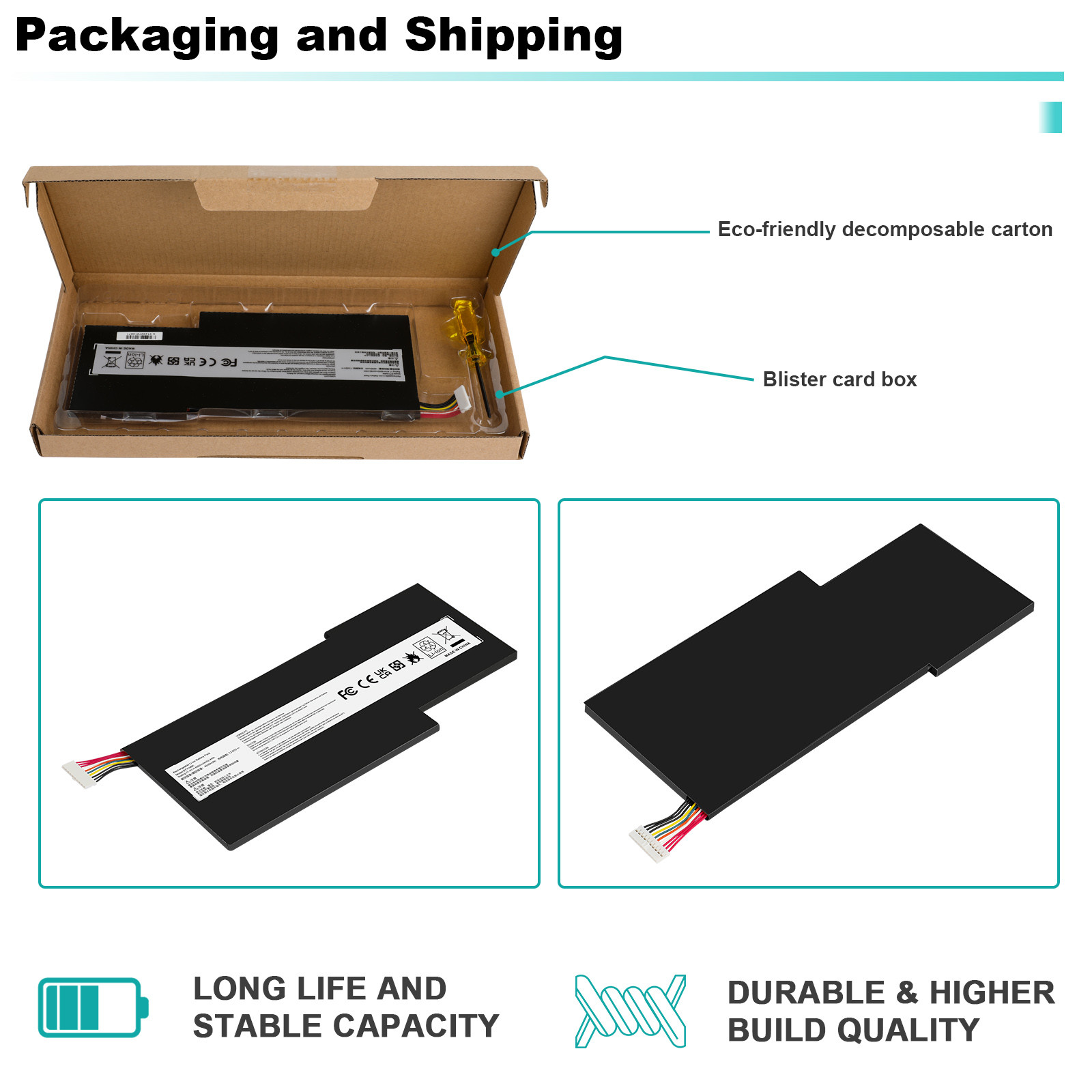 BTY-M6K Battery For MSI GF63 Thin 8RD 8RC 9SC GF75 Thin 3RD 8RC 8RD 9SC 52.4Wh