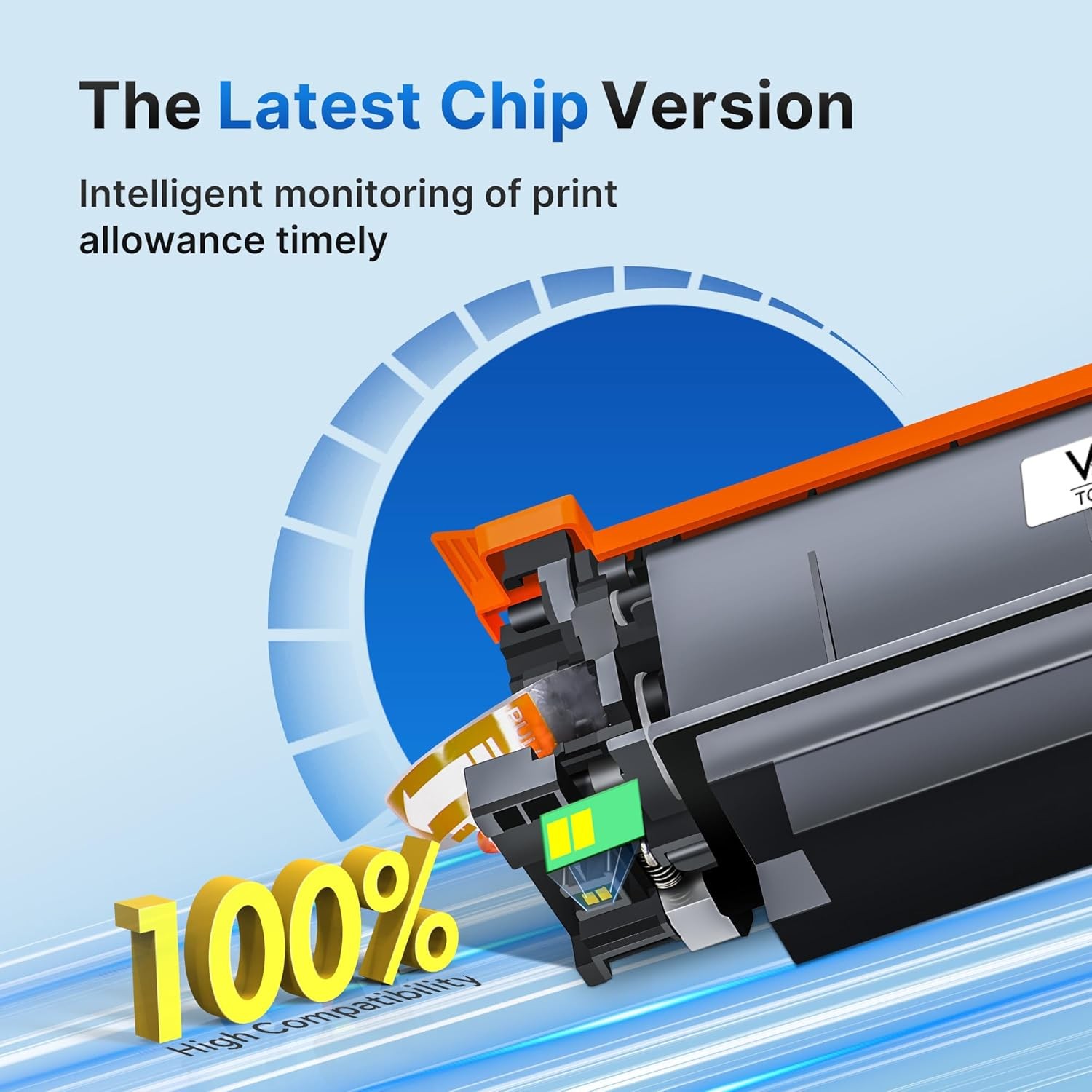 4PK Replace For HP 210X High-Yield Toner for Laserjet Pro 4201dn MFP 4301dw