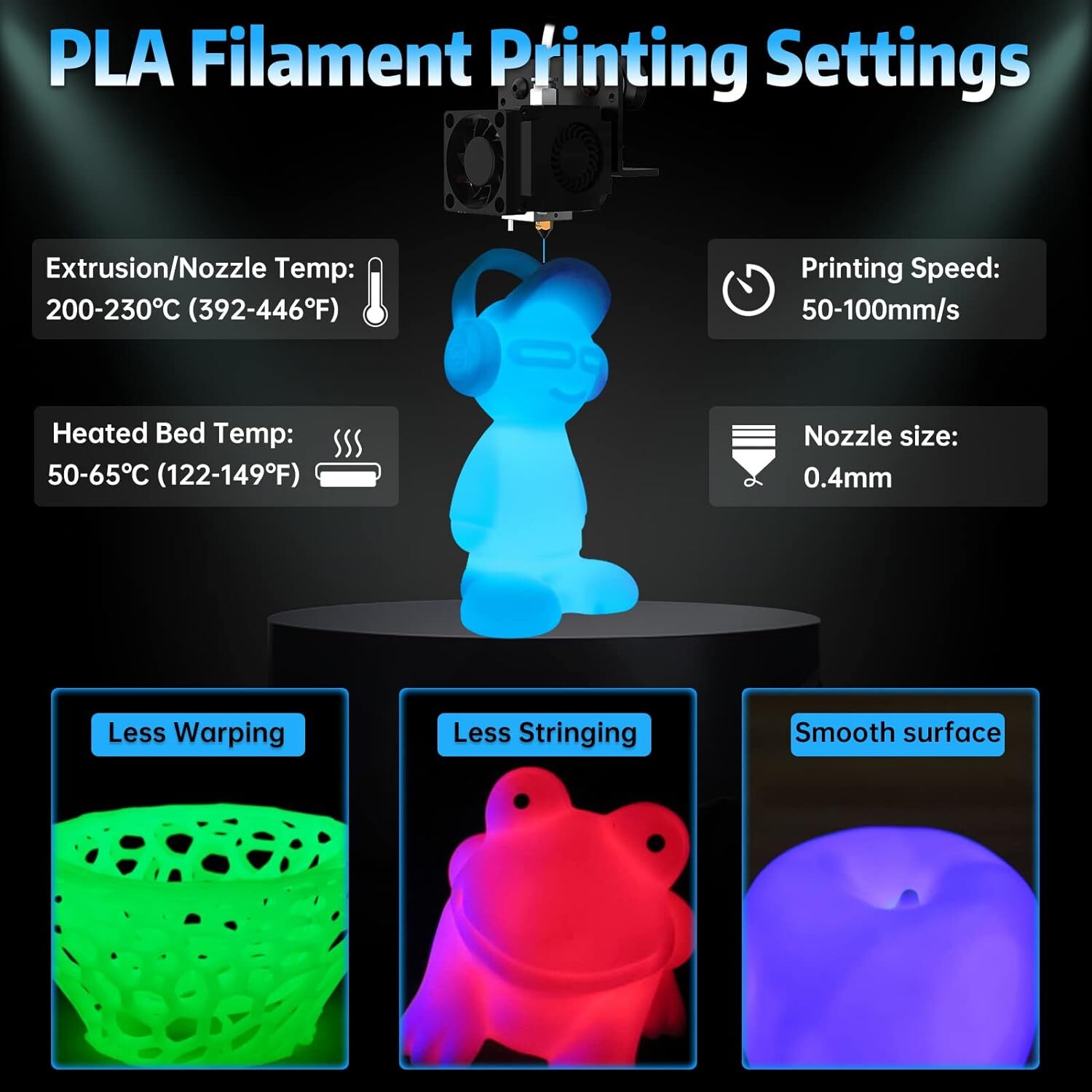 (Buy 6 Get 4 Free,Add 10) SUNLU 1.75mm ASA/PLA/PLA+/ABS/PETG/PA 3D Filament 1KG