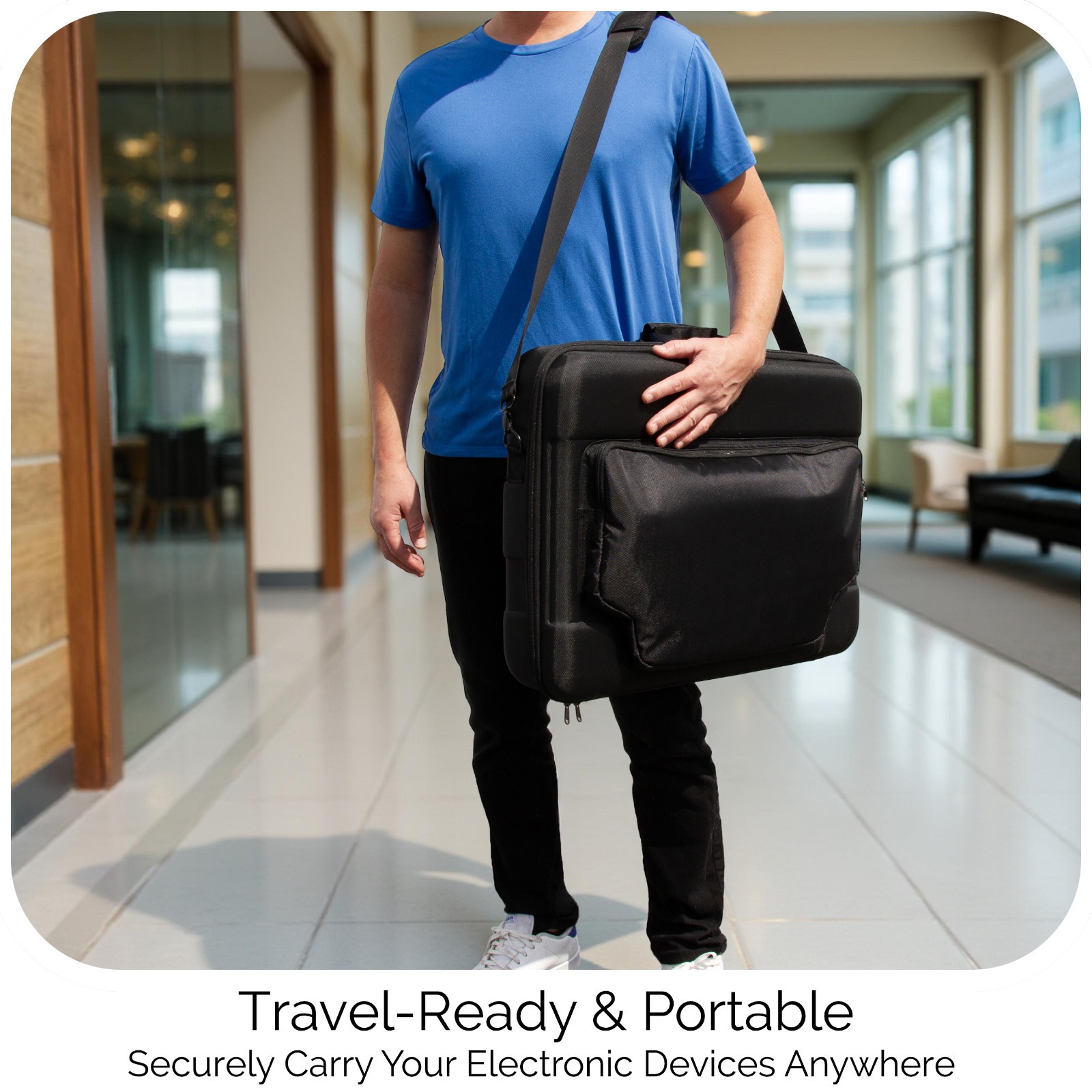 Casematix Travel Case for LG StanbyME 2 Portable Touchscreen Monitor