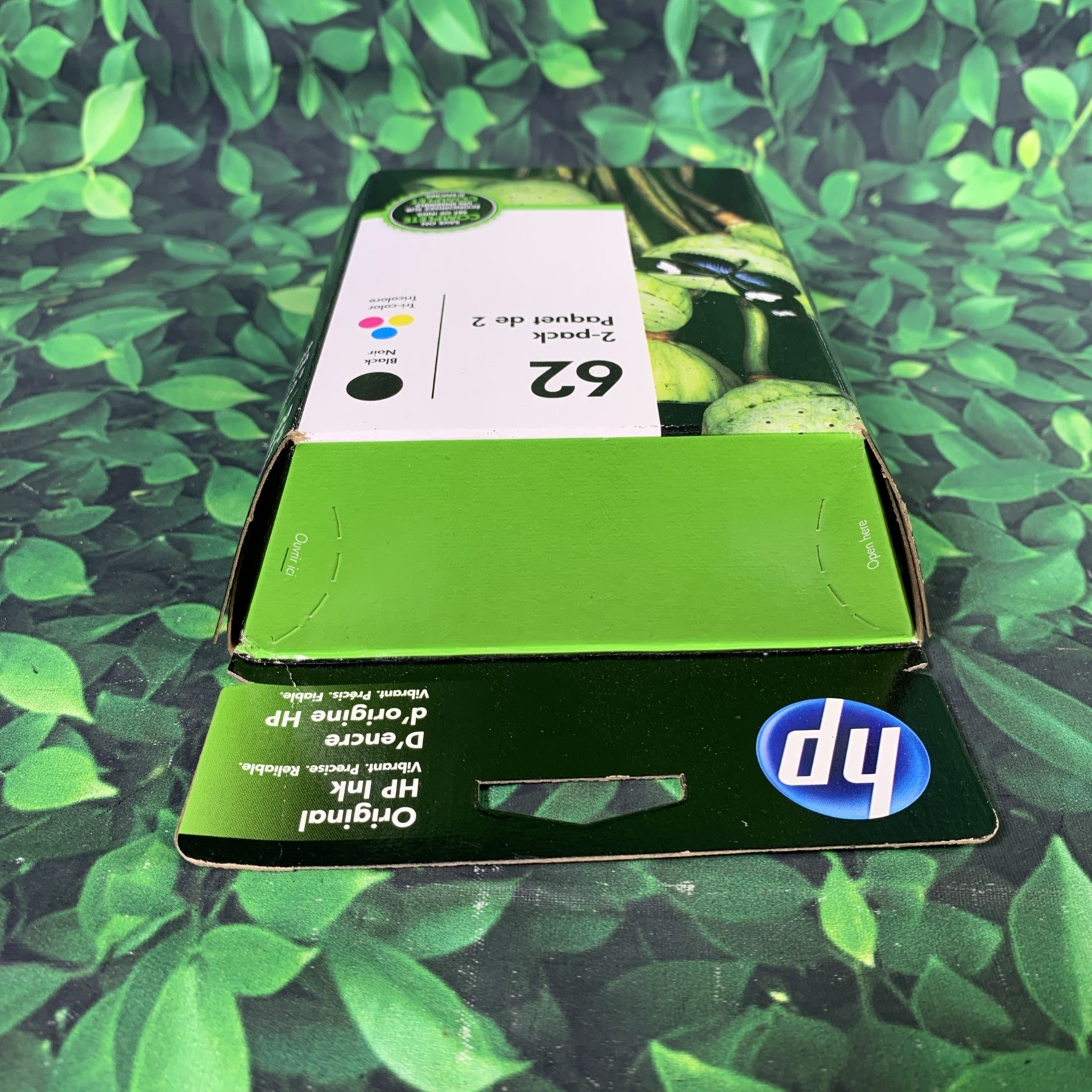 HP 62 Ink Cartridge 2-Pack Black & Tri-Color OEM Sealed Exp 012/2021