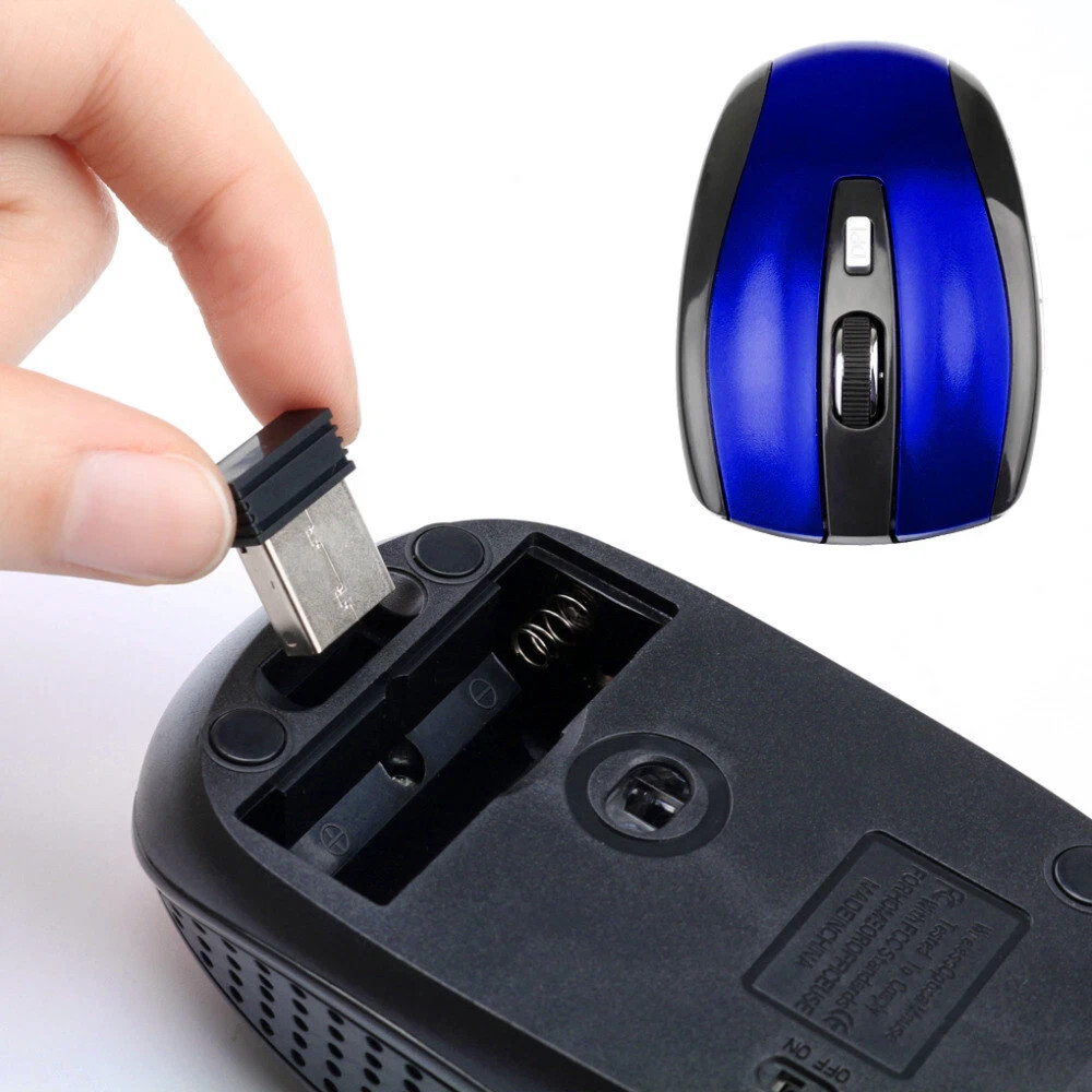 2.4GHz Wireless Optical Mouse Mice & USB Receiver For PC Laptop Computer DPI USA