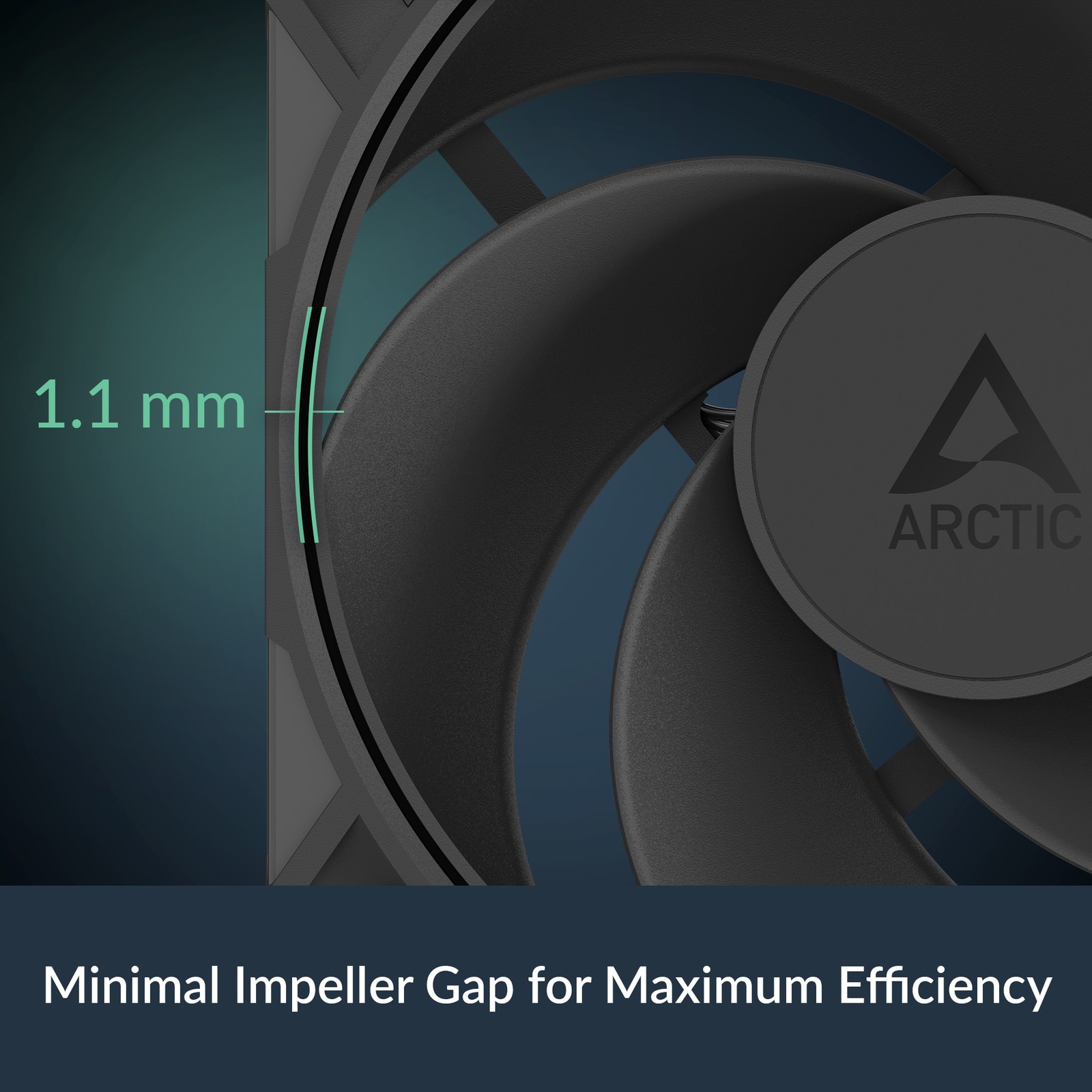 ARCTIC P12 Pro Reverse Fan PC Case 120mm black Flow inverse Silent B-Stock