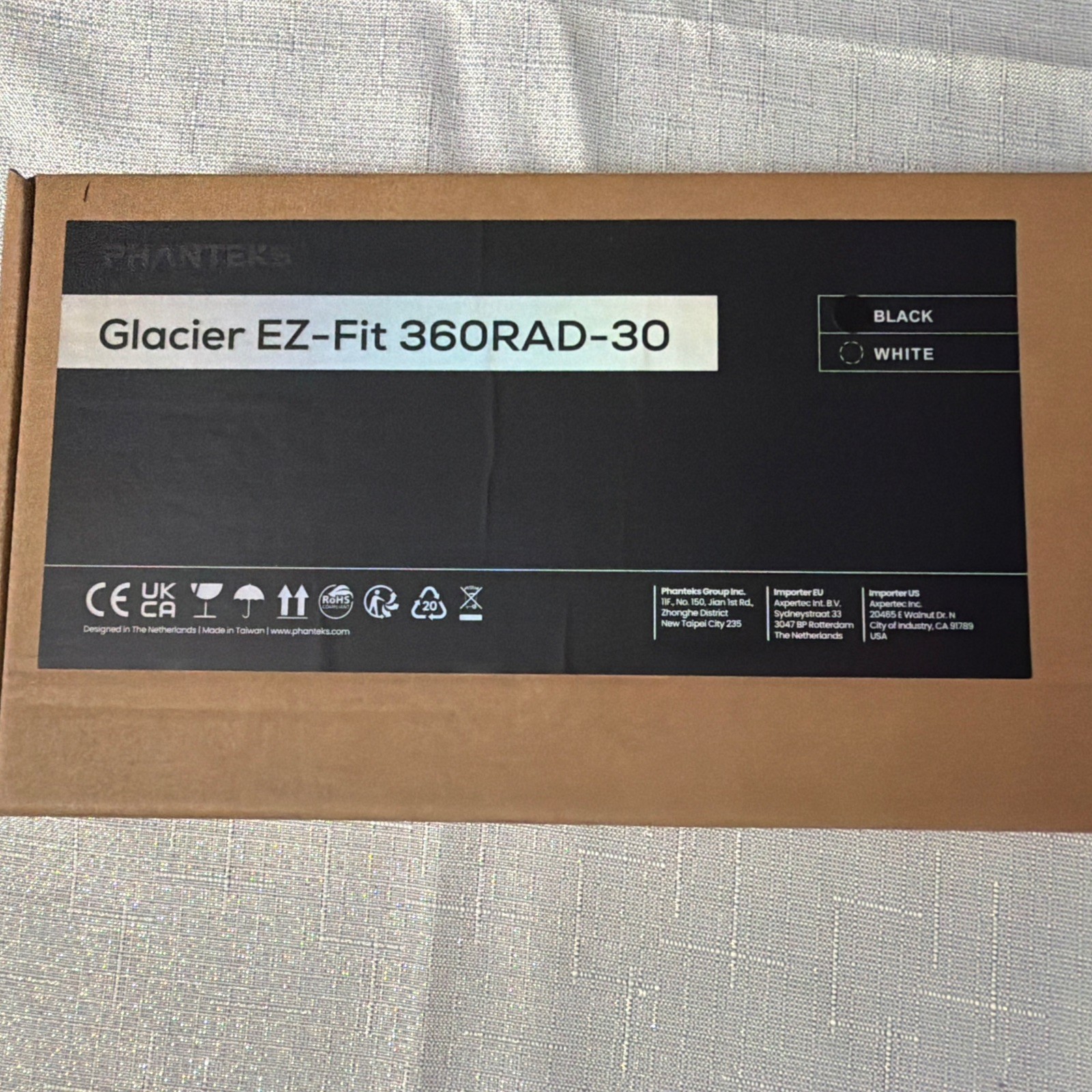 Phanteks Glacier EZ-Fit 360RAD-30, Cooling Copper 360mm Radiator, 30mm thick