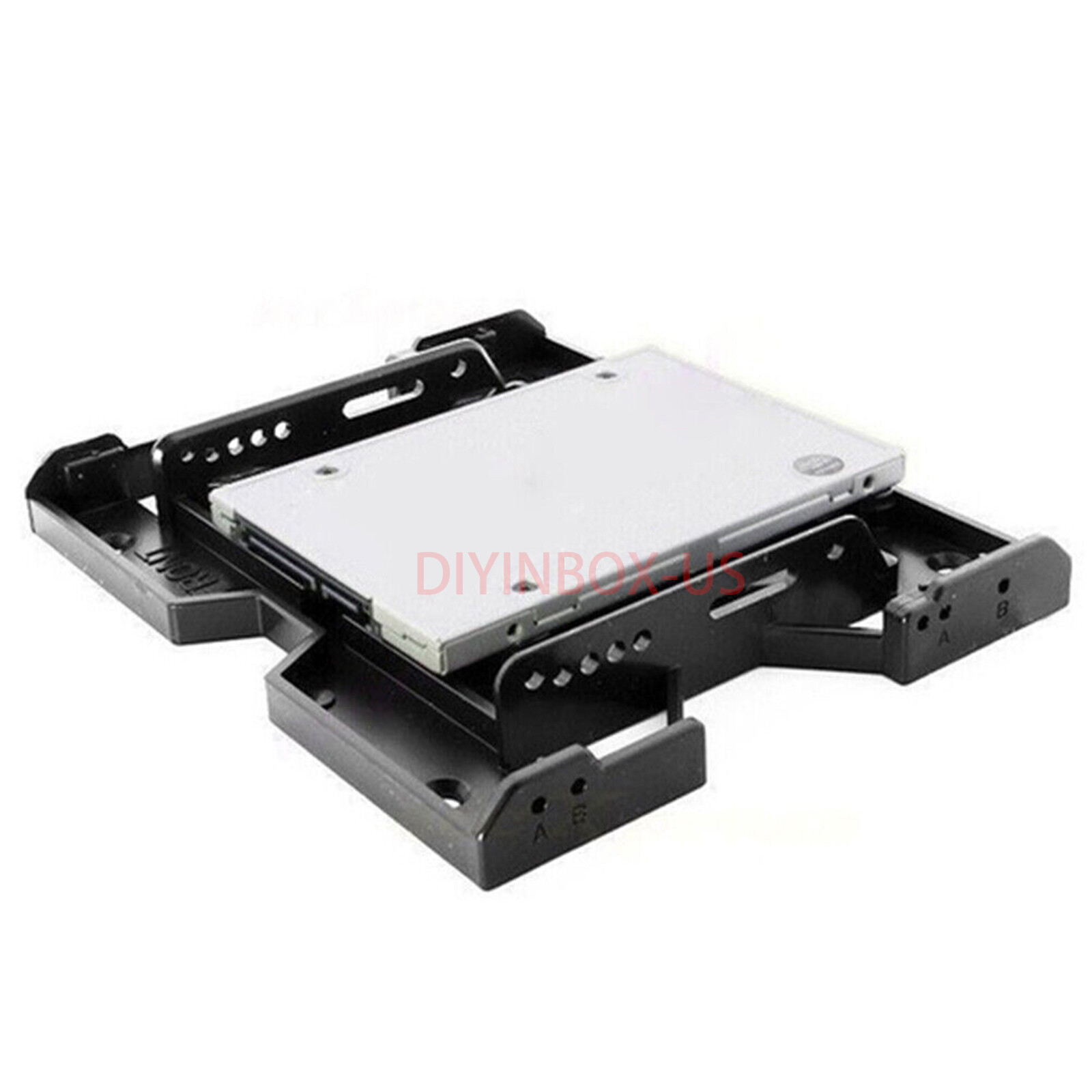 2.5 / 3.5 to 5.25 Drive Bay Computer Case Adapter HDD Mounting Bracket SSD @US