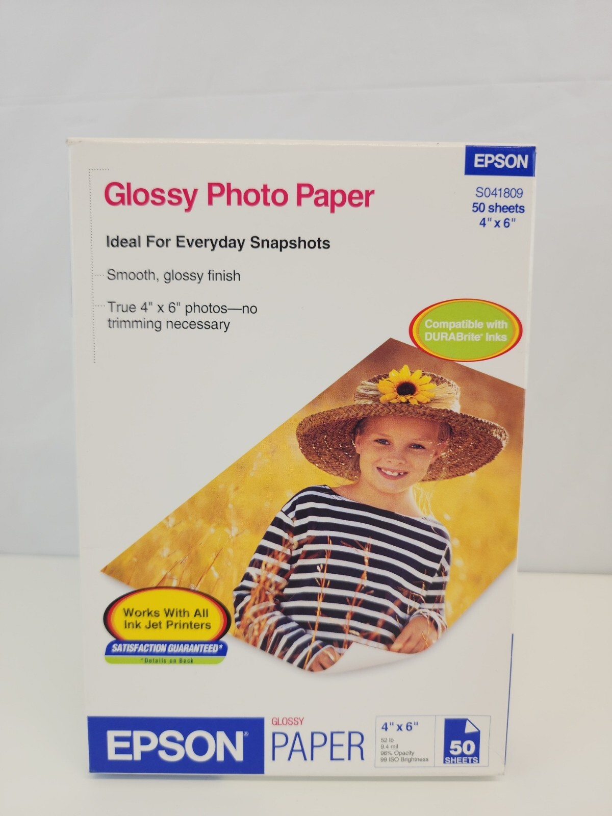 Original Epson Glossy Photo Paper 4×6, 50 Sheets NEW