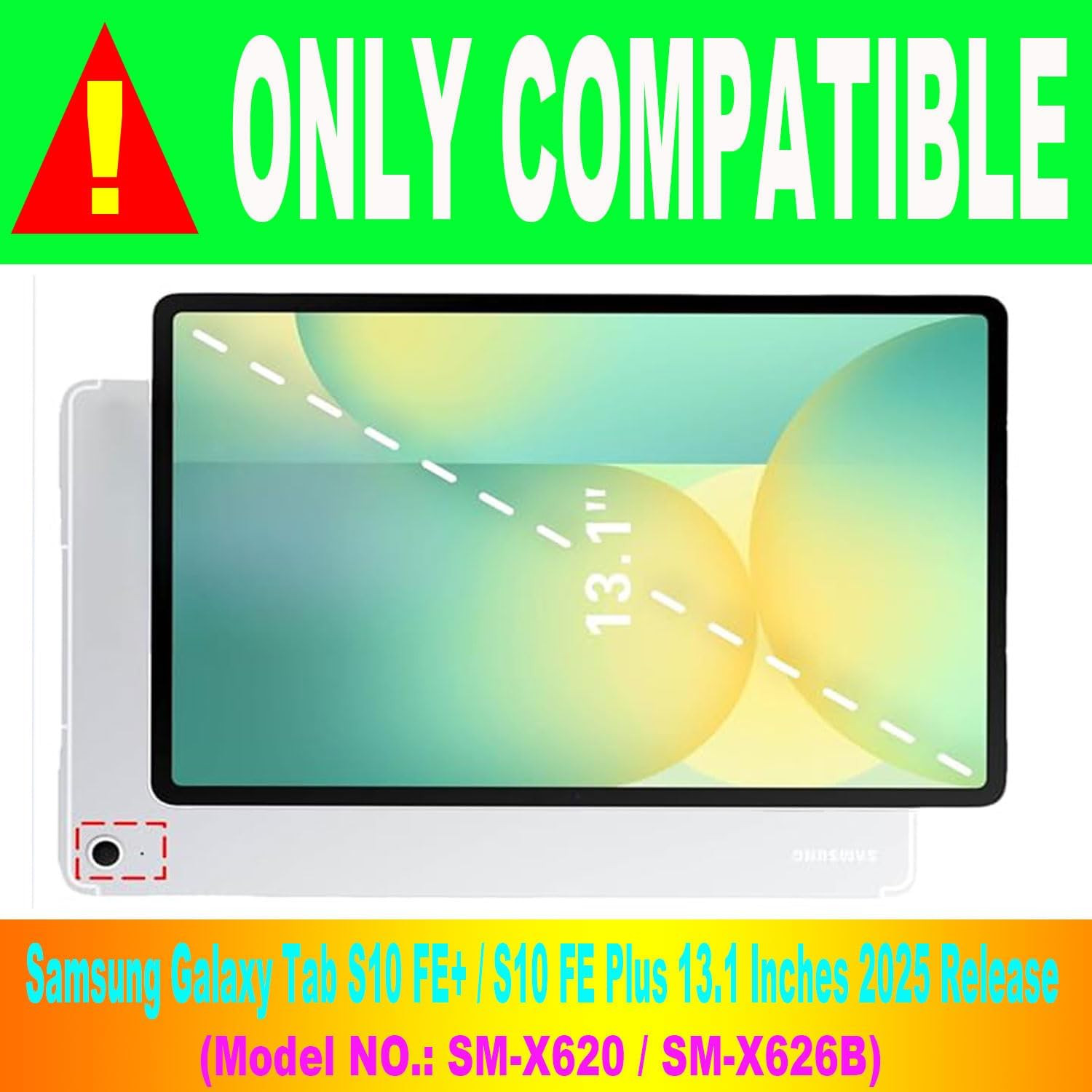 Keyboard Case for Samsung Galaxy Tab S10 FE plus 13.1″, Smart S10Fe+ Keyboard Ca