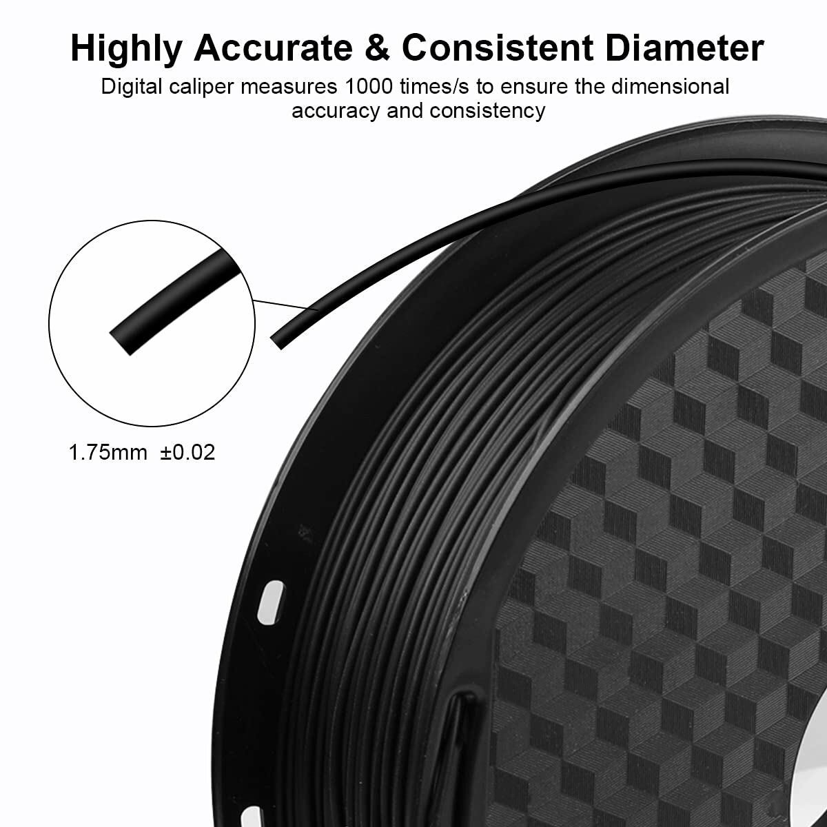 5/10KG Creality PLA 3D Printer Filament 1.75mm 1KG/Roll Multicolor +/-0.02mm US