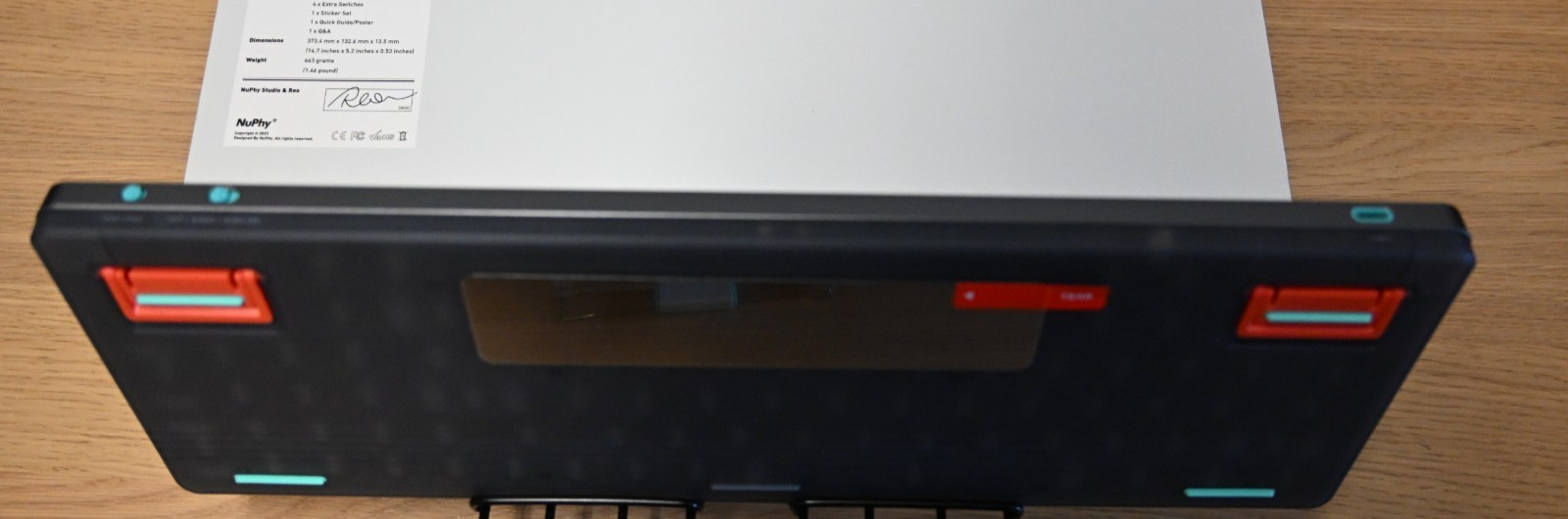 NuPhy Air96 V2 Mechanical Keyboard Blue 2.0 Switches + NuFolio Case Wireless