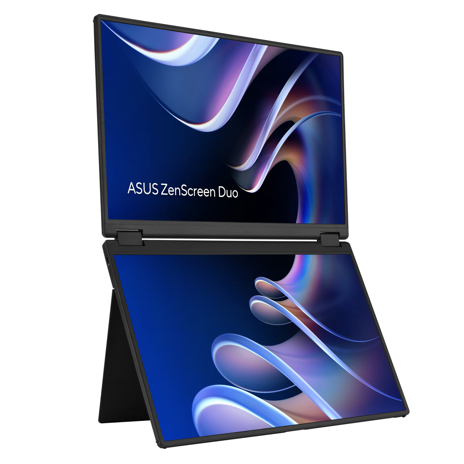 ASUS – ZenScreen Duo 14″ FHD+ IPS Portable Dual Monitor with Ergo Kickstand a…