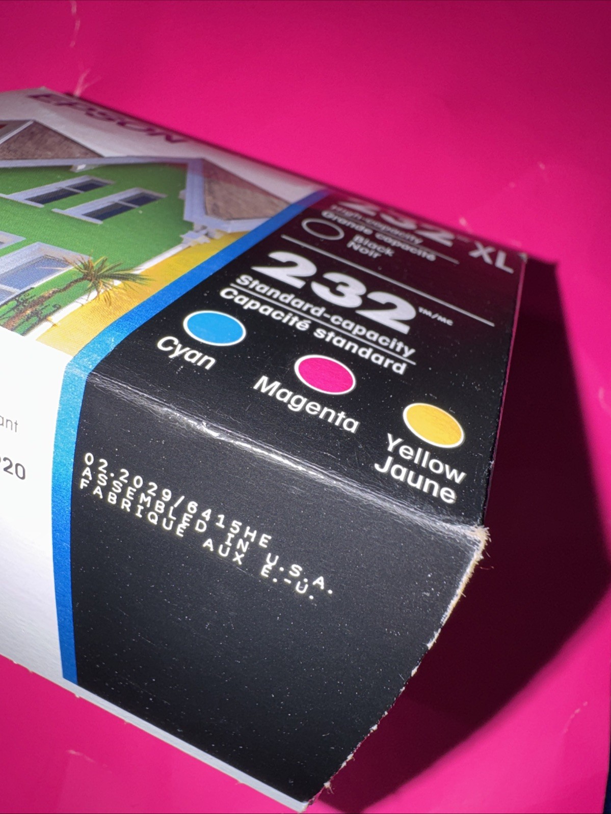 Epson 232XL Black & 232 Color Ink Cartridges T232XL-BCS Exp 2029 OEM 0694